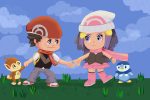 An illustration of Pokémon trainers.