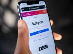 A photo of the Instagram login page on a phone