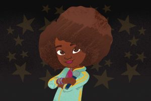 Illustration of Karma from Karma's World