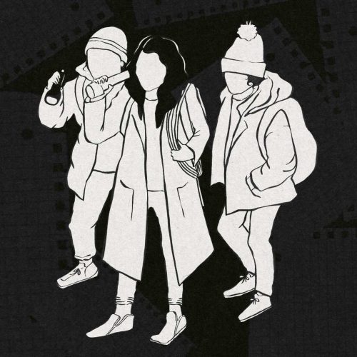 Illustration of characters from Home After Dark