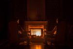 A fireplace for an article about winter relaxation.