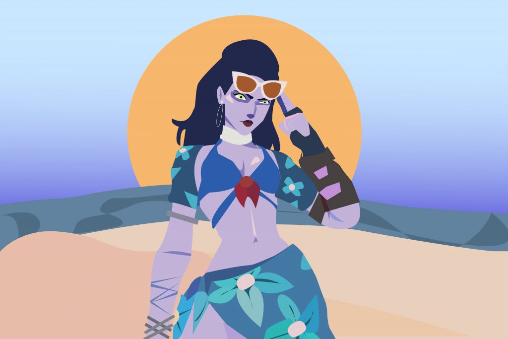 One of many hypersexualized female video game characters.