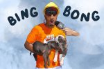 Illustration of a man in a hardhat, who is credited with starting the viral "bing bong" TikTok audio.