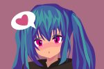 Illustration of girl from dating sims.
