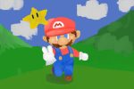 Illustration of an easter egg in a Mario game.