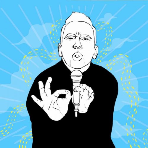 Illustration of Sebastian Maniscalco