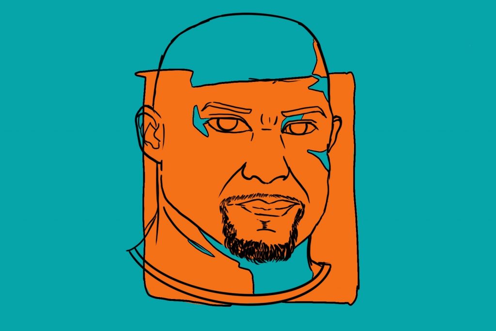 Face of NFL Coach Brain Flores