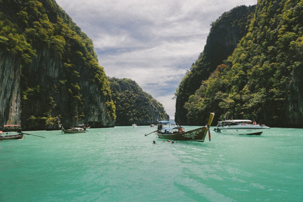 in article about honeymoon destinations, a river in Thailand