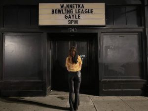 gayle a tik tok industry plant posting her name on a concert hall