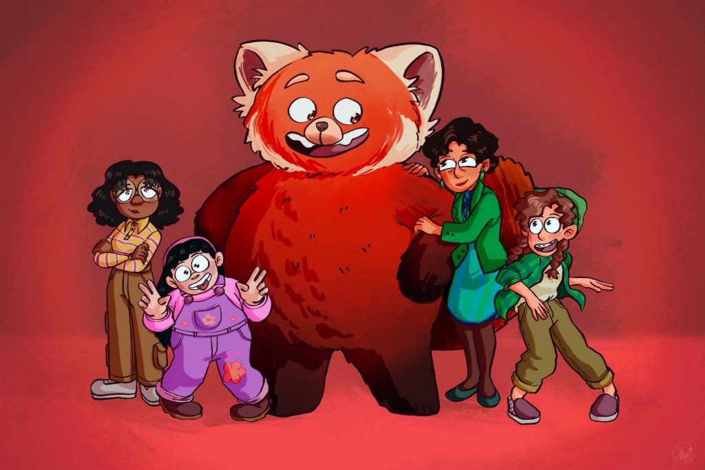 Illustration of Mei from Disney's 'Turning Red.'