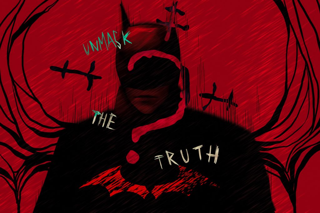 An illustration of Batman with a question mark.