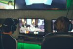 two people on an esports team