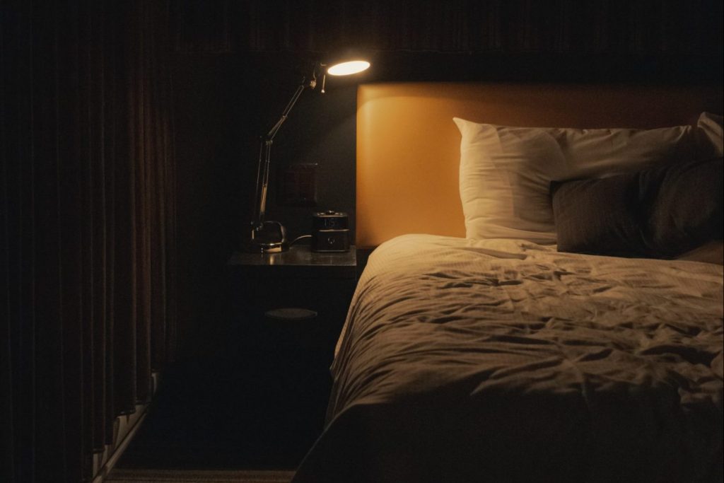 a photo of a bed