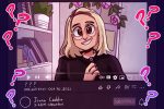 Illustration of YouTuber Joana Ceddia.