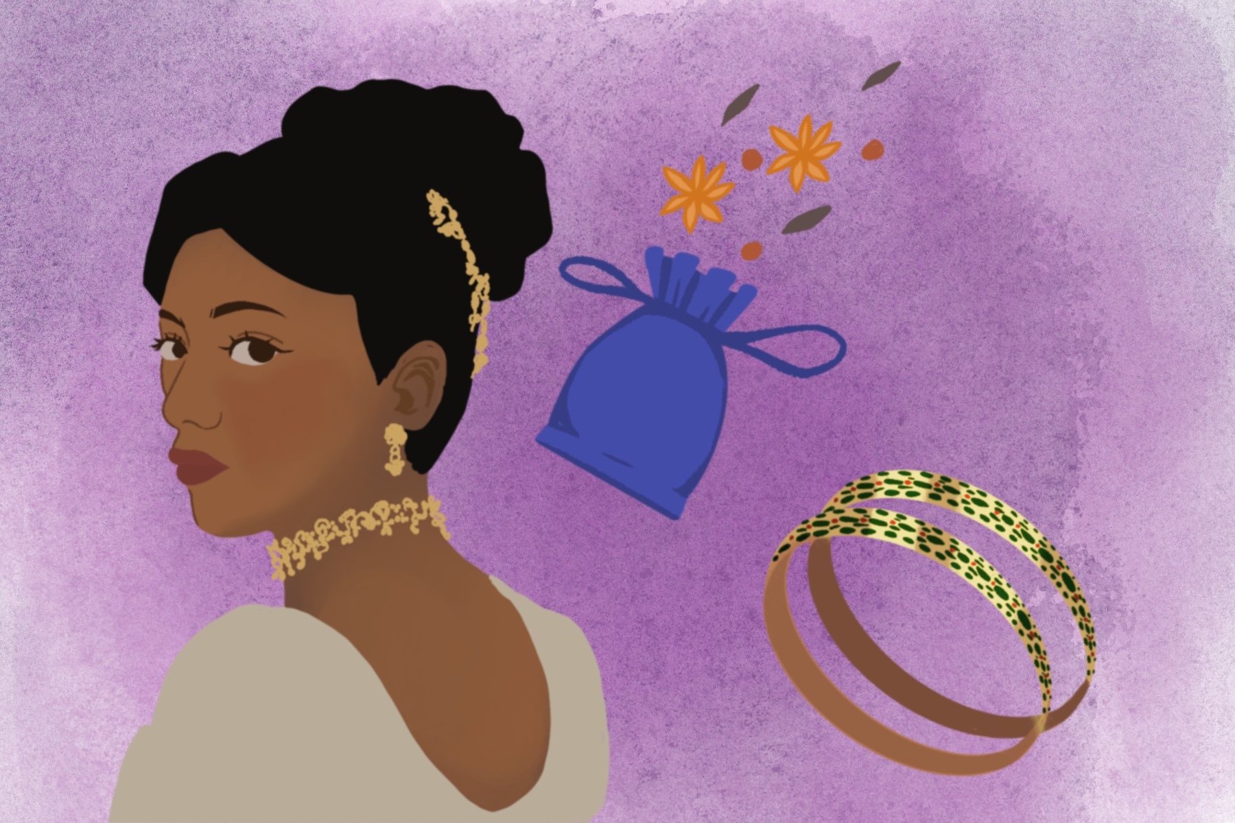 Illustration of Edwina from Bridgerton