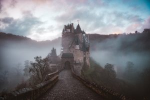 Image of a castle fit for the reboot fairy tale The Bone Spindle.