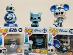 three Funko Pops