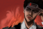 An illustration of Andrew Garfield suffering from burnout.
