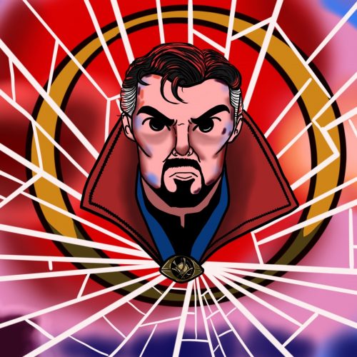 Illustration of Doctor Strange from Doctor Strange in the Multiverse of Madness