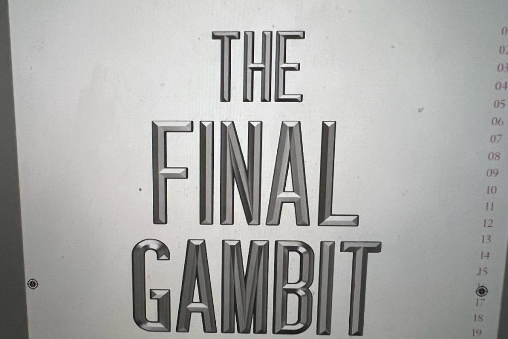 manuscript of Jennifer Lynn Barnes Inheritance Games novel The Final Gambit