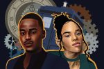 An illustration of the newest actors to Doctor who, Ncuti Gatwa and Yasmin Finney