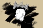 In an article about Kanye West and his controversies, an illustration of Kanye West and the animations of his music video "Eazy"