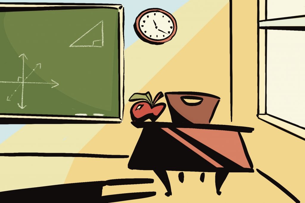 empty classroom amid great resignation