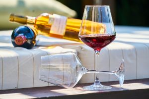 red wine in a wine glass