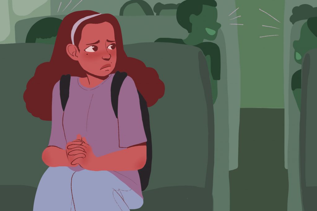 A girl with ADHD, a disorder that is under-diagnosed in females