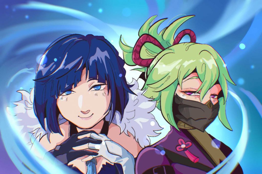 Two characters from Genshin Impact 2.7