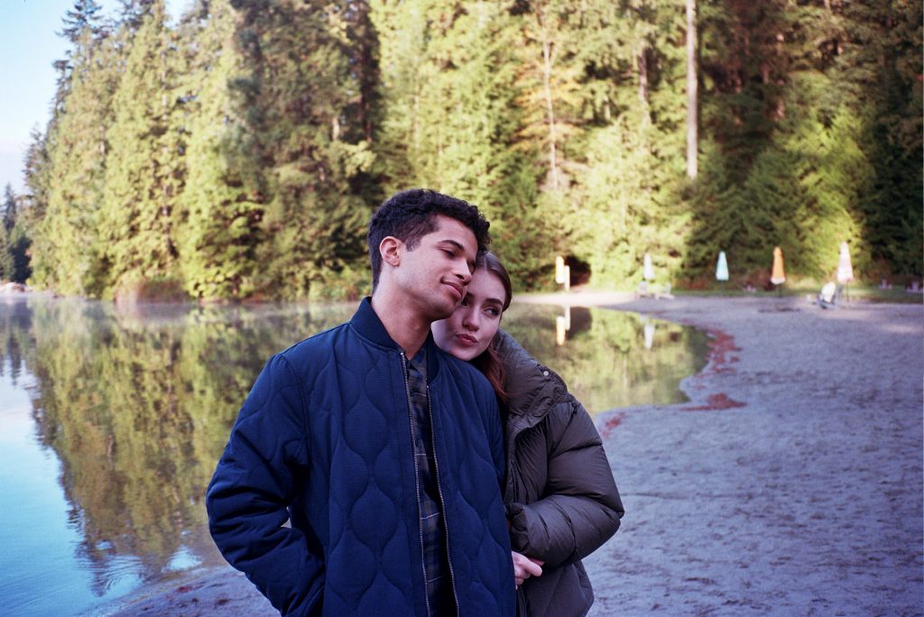 In an article about the new Netflix movie, "Hello, Goodbye and Everything in Between", a screenshot of the two main characters.