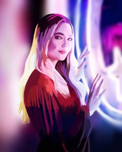 An illustration of Maggie