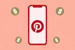 an illustration of a pinterest screen and money signs