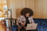 person doing remote work