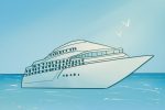 cruise ship out on the water