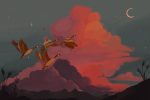 Illustration of birds flying during their bird migration