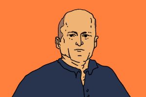 An illustration of Mike Judge