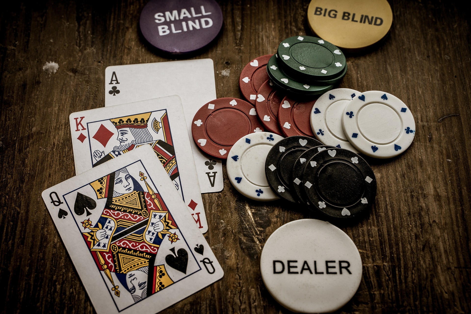 a picture of gambling chips and cards