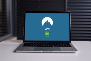 In an article about online safety, we see a computer with a VPN