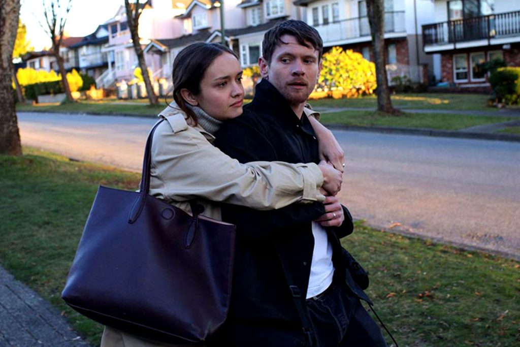 In an article about Little Fish, an image of Olivia Cooke as Emma, and Jude Williams as Jack.