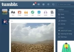 A screenshot of the Tumblr dashboard.