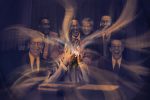 In an article about Lil Yachty's newest album, its cover art is blurred by rays of colored light coming out of a man's head.