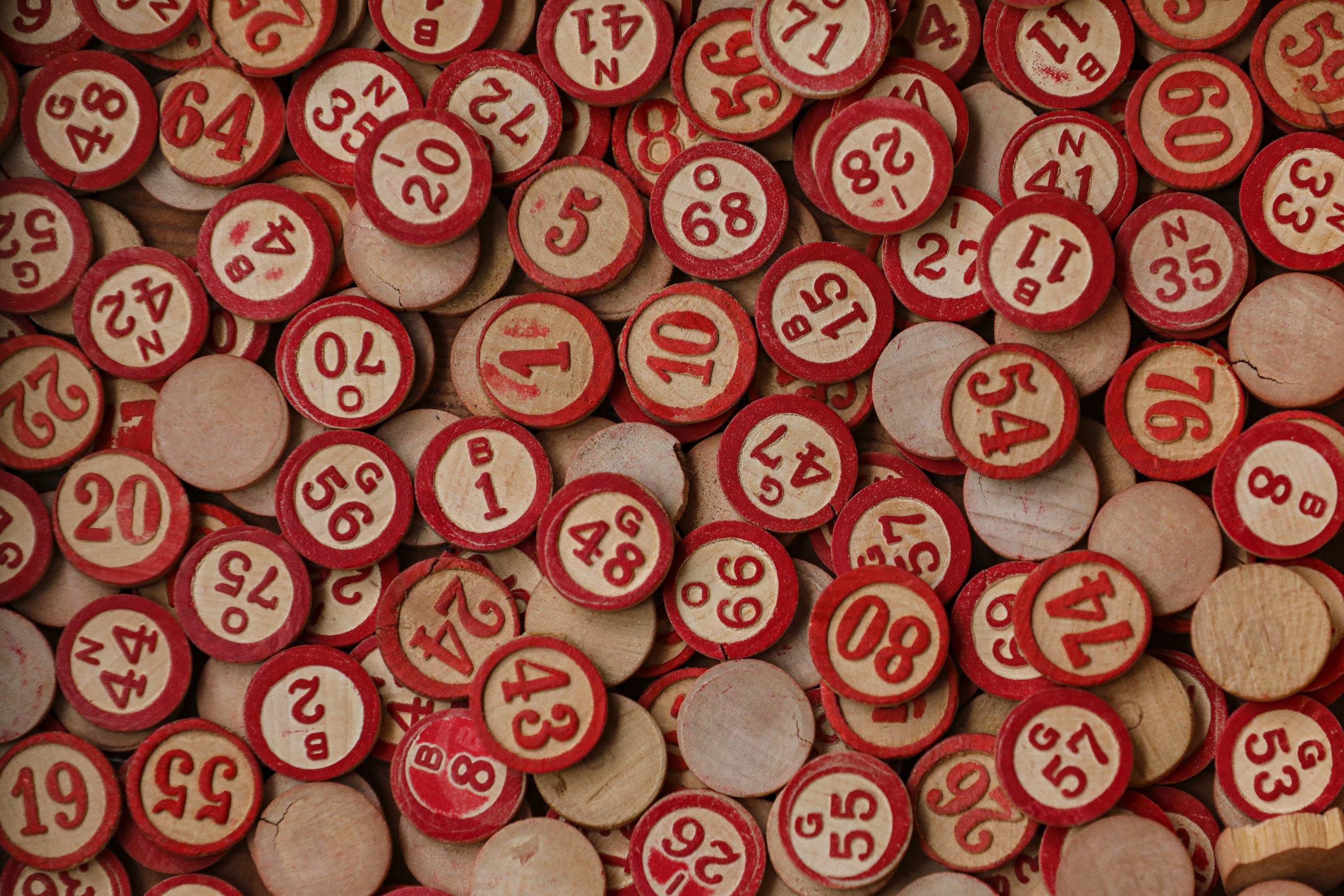 In an article about reducing stress, bingo chips.