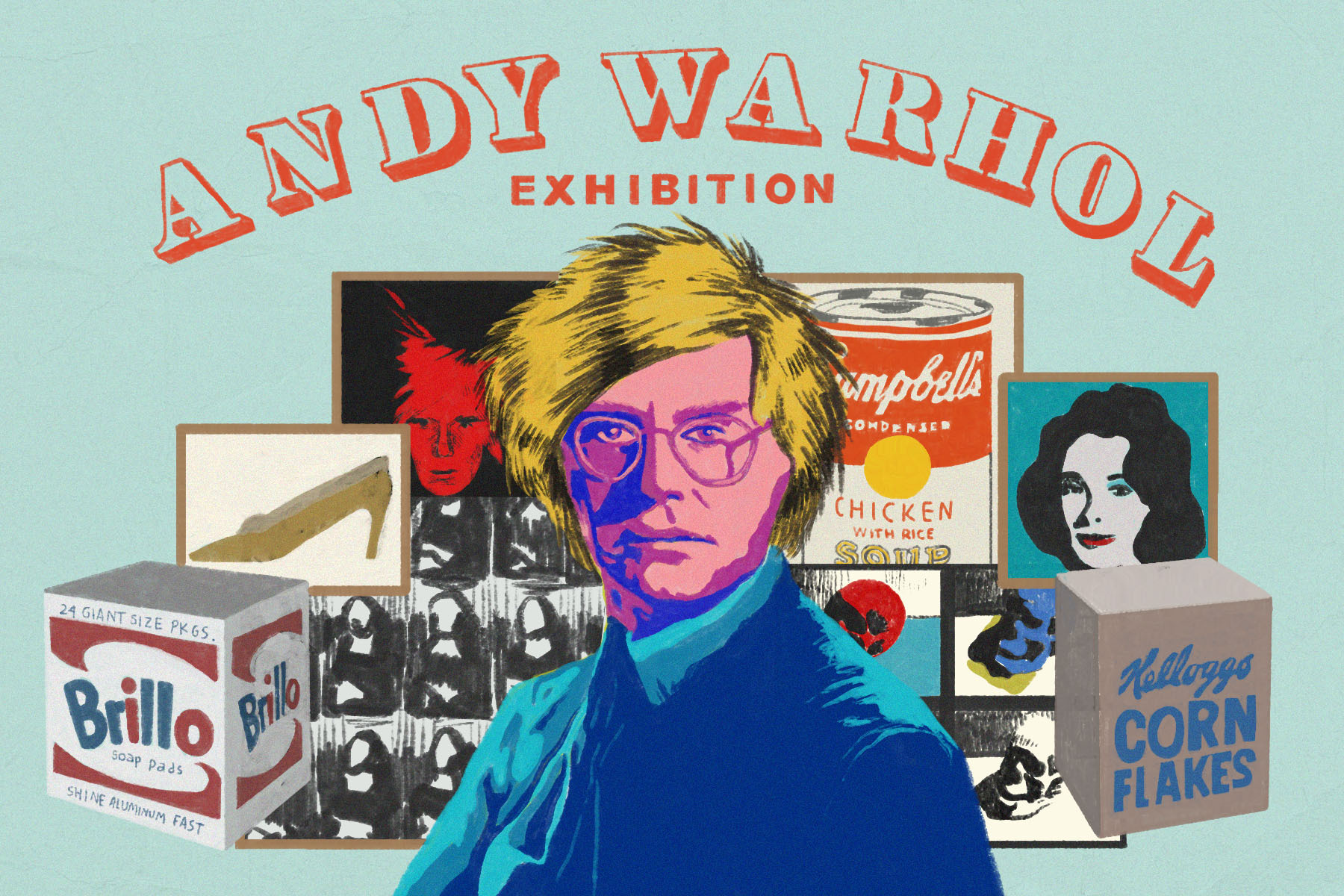 Bright and Brash Andy Warhol Exhibit in New York Pops With Style