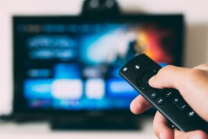 remote pointing to TV