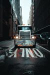 Truck on A city street