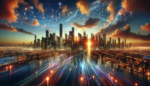 Graphic of a cityscape