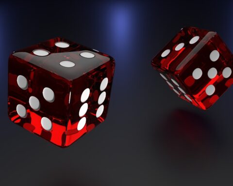 Two red dice
